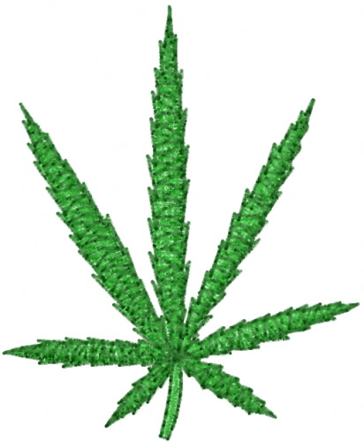 Mead Artworks Embroidery Design: Marijuana Leaf 2.43 inches H x ...