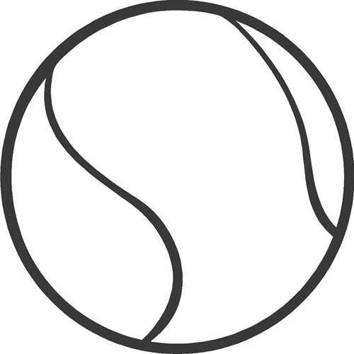 Tennis Ball Outline | Free Download Clip Art | Free Clip Art | on ...