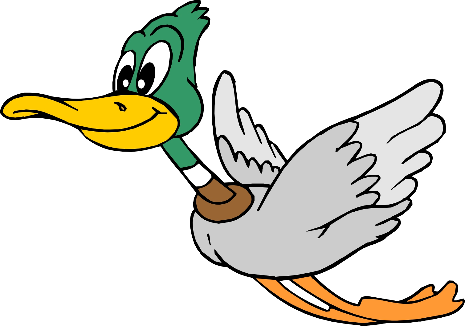 Flying Duck Free Clipart