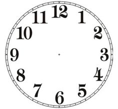 Craft Downloadable Clock Face - ClipArt Best