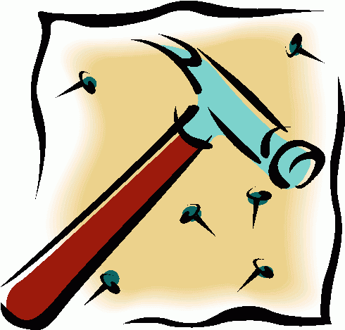 Hammer and nails clipart