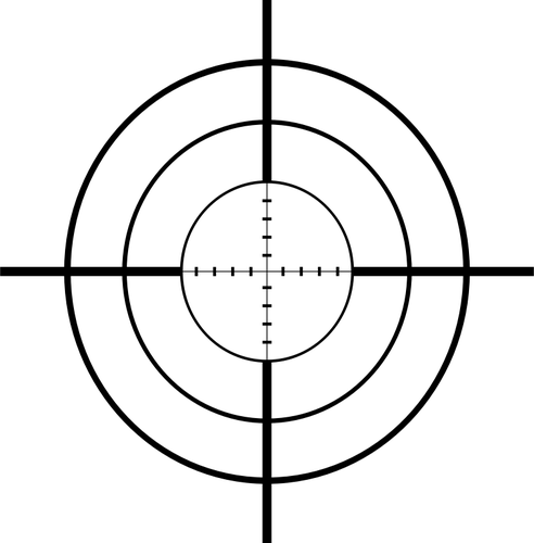 Sniper crosshairs vector drawing | Public domain vectors