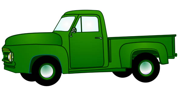 Green Truck Clipart