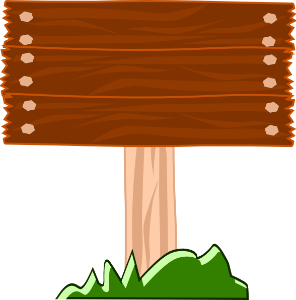 Wood Sign Clipart