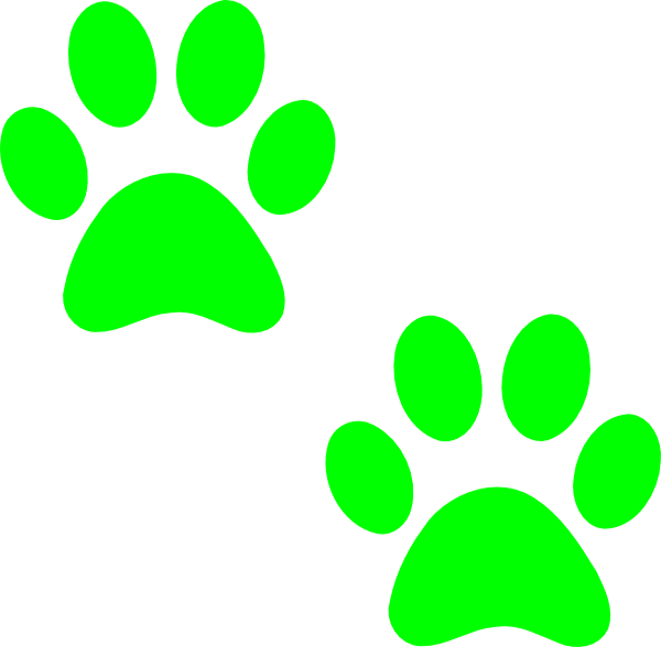 Bulldog Paw Print Clipart