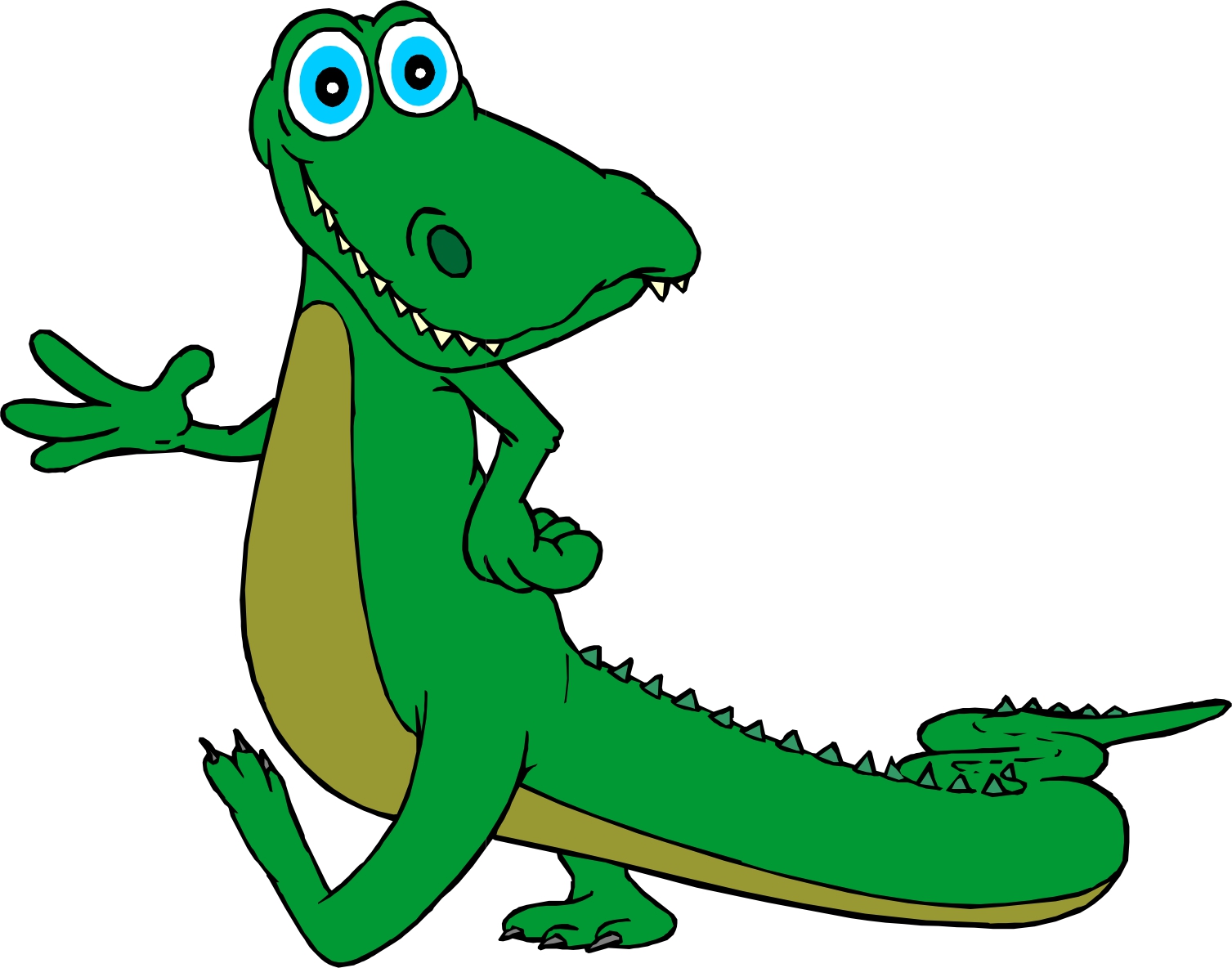 Cute Alligator Clipart