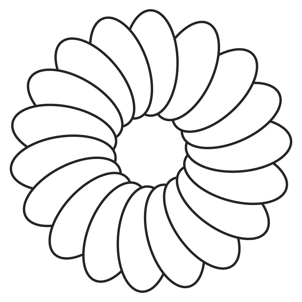 Flower Template To Colour