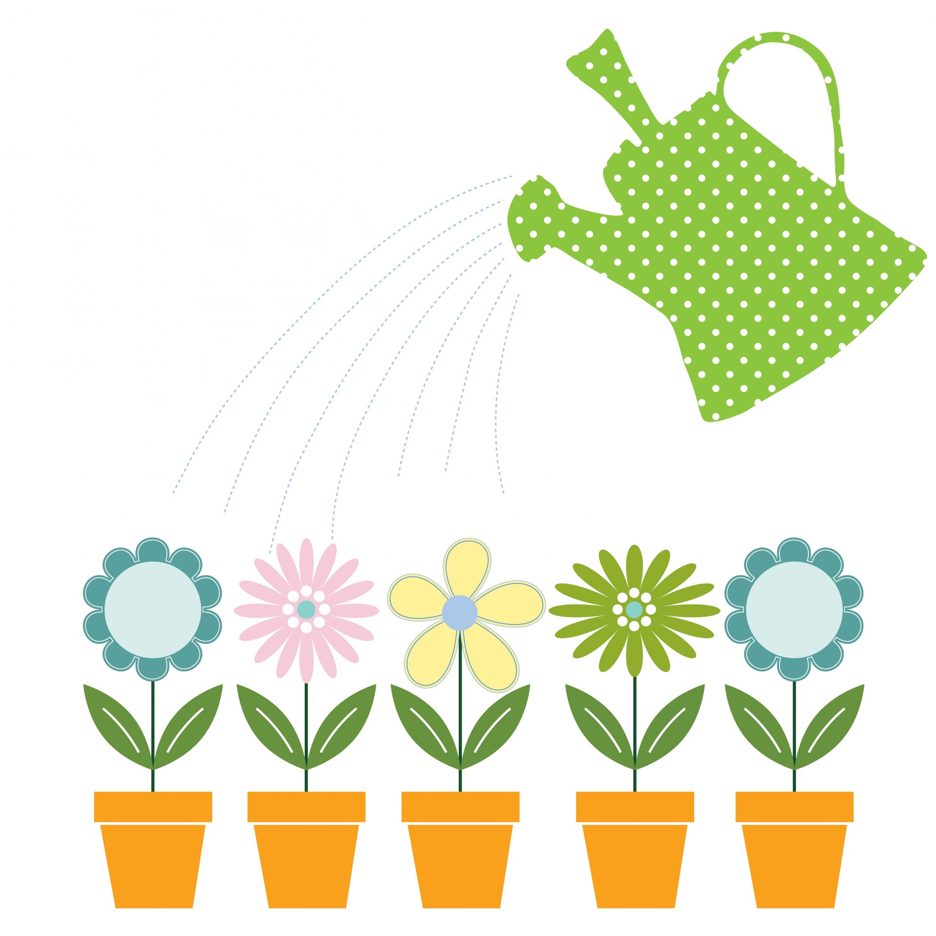 Flower & Watering Can Clipart Free Stock Photo - Public Domain ...