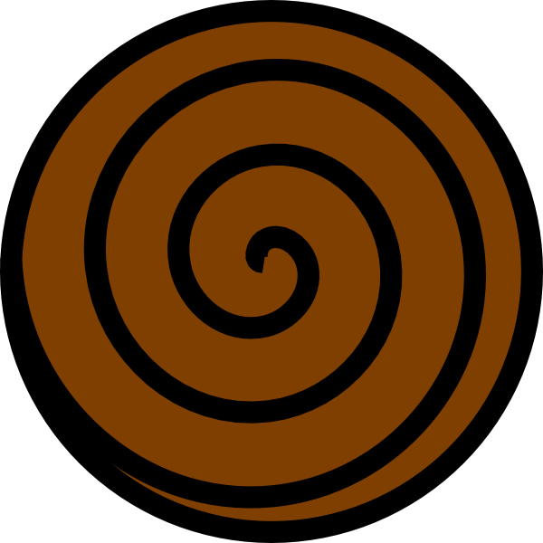 Brown Spiral Clip Art - vector clip art online ...
