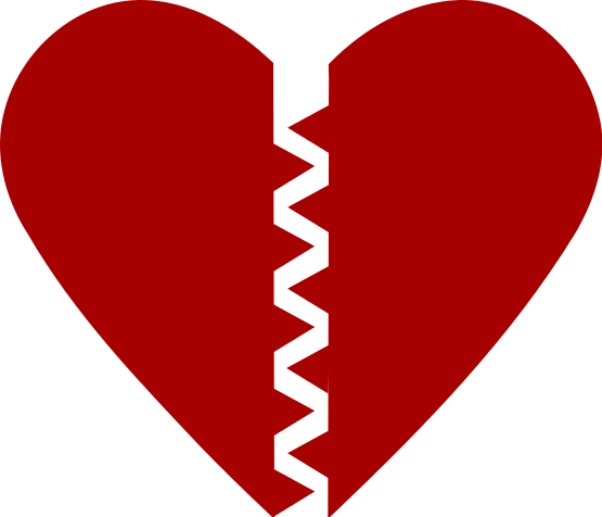 Free Broken Hearts Clipart, 1 page of Public Domain Clip Art