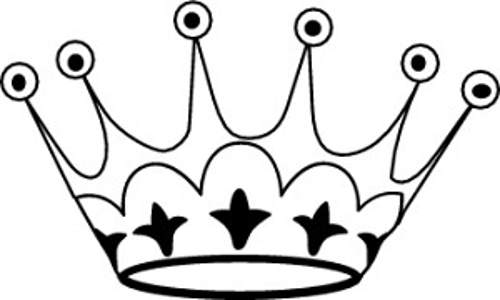 Crown Tiara House Black And White Clipart