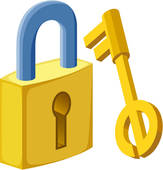 Clipart lock and key free