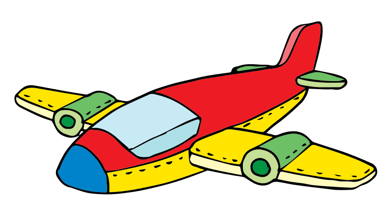 Cartoon plane clipart