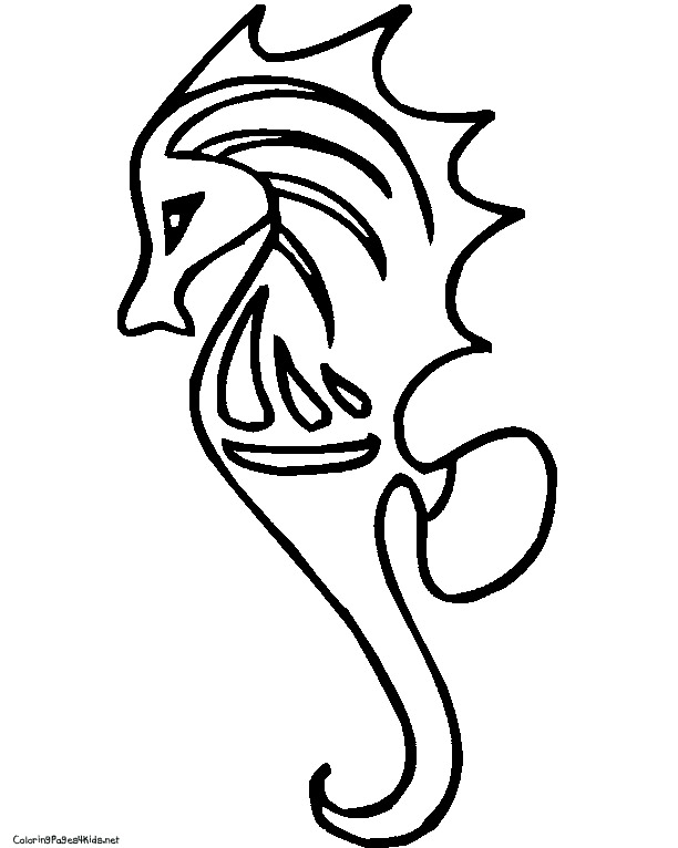 Best Photos of Sea Horse Coloring Page - Seahorse Coloring Page ...