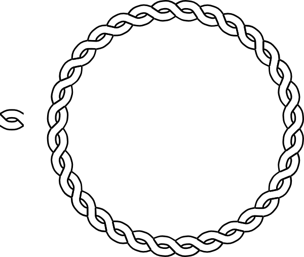 Clipart rope border circle