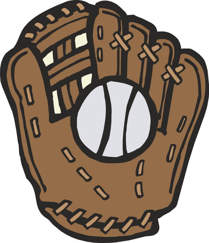 Baseball Glove and Ball (Singles) - Wall Graphic