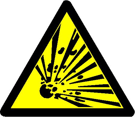 Explosive Warning Sign - ClipArt Best