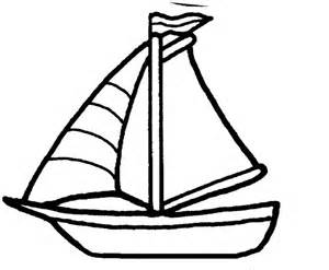 Simple Sailboat Coloring Pages