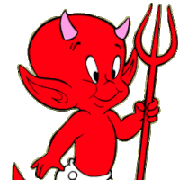 Animated Red Devil With Pitchfork - Smiley Pictures, Images ...