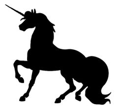 Unicorn outline clipart