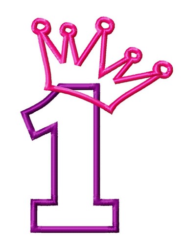 Princess Crown Birthday Numbers Applique - 7 Sizes | LilliPadGifts ...