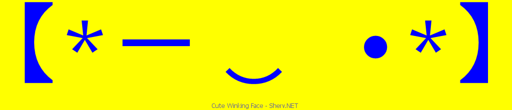 cute-winking-face-text- ...