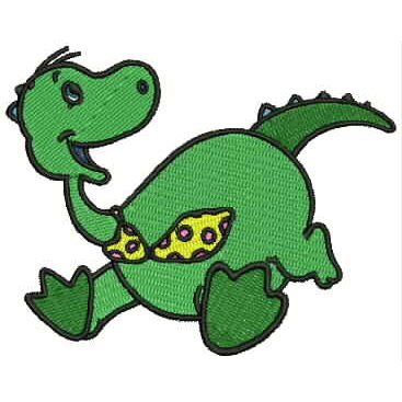 Machine Embroidery Designs - Cartoon Dinosaurs