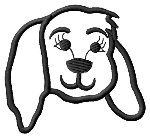 Heads(Grand Slam Designs) Embroidery Design: Dog Face Outline from ...