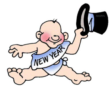 New year baby clipart