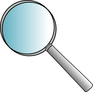 Magnifying glasses clipart