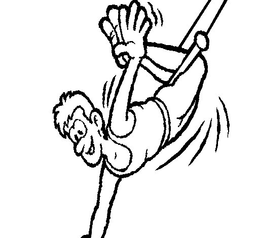 Happy acrobat coloring page - Coloringcrew.com
