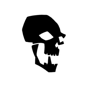 Skull clipart simple mouth open
