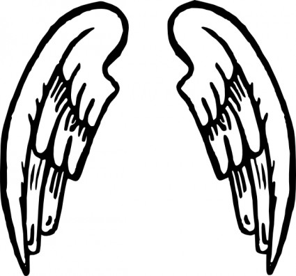 Best Photos of Angel Wing Templates Clip Art - Angel Wings Vector ...