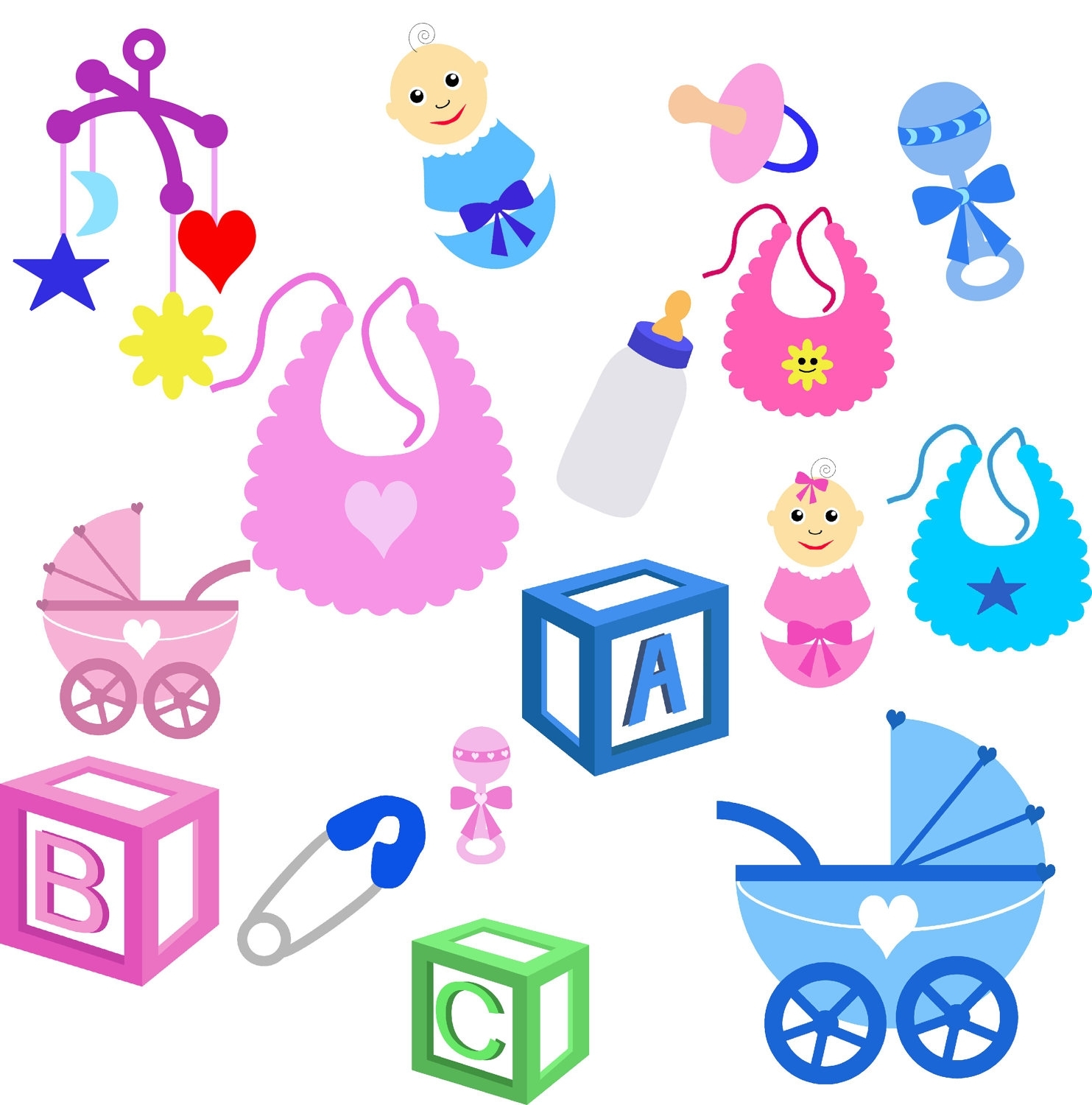 Baby Items Clipart