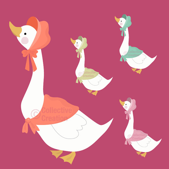 Clipart mother goose
