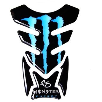 Adesivo Protetor de Tanque Resinado - Monster Energy Azul ...