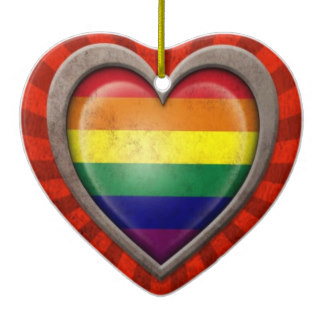 Gay Flag Ornaments & Keepsake Ornaments | Zazzle