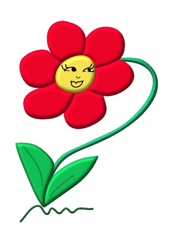 Red Flower Clipart