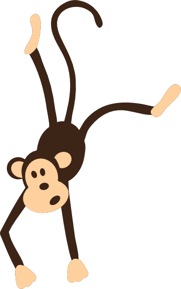 Hanging Monkey Template - Free Clipart Images