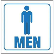 MENS RESTROOM SIGN PLASTIC