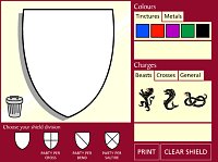 Heraldry 4 Kids: [B] Design your own shield