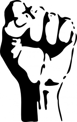 Raised Fist clip art vector, free vectors