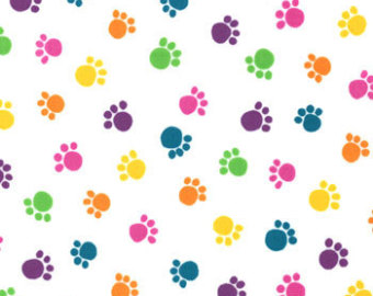 Cat Paw Prints Colour In - Clipart Best