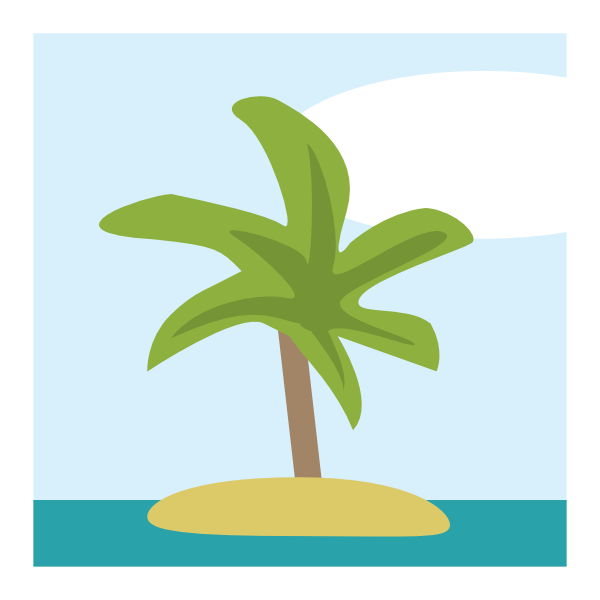 Palm Tree Icon clip art - vector clip art online, royalty free ...