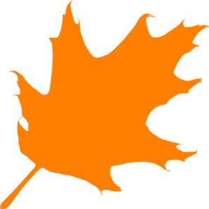 Orange Oak Leaf clip art - vector clip art online, royalty free ...