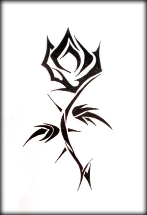 roiremoldtrig: tribal rose tattoo designs