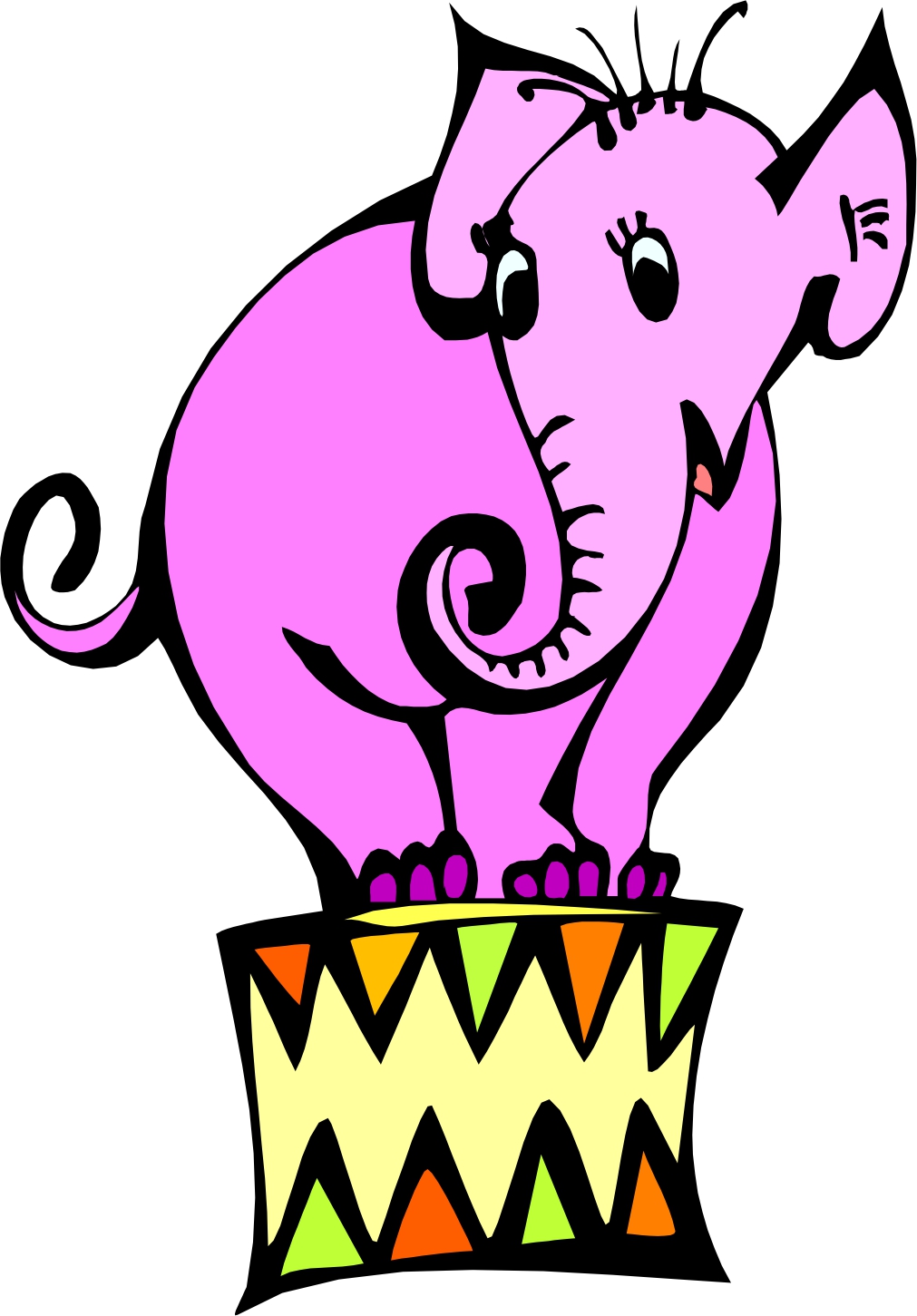 Cartoon Circus Elephant - ClipArt Best