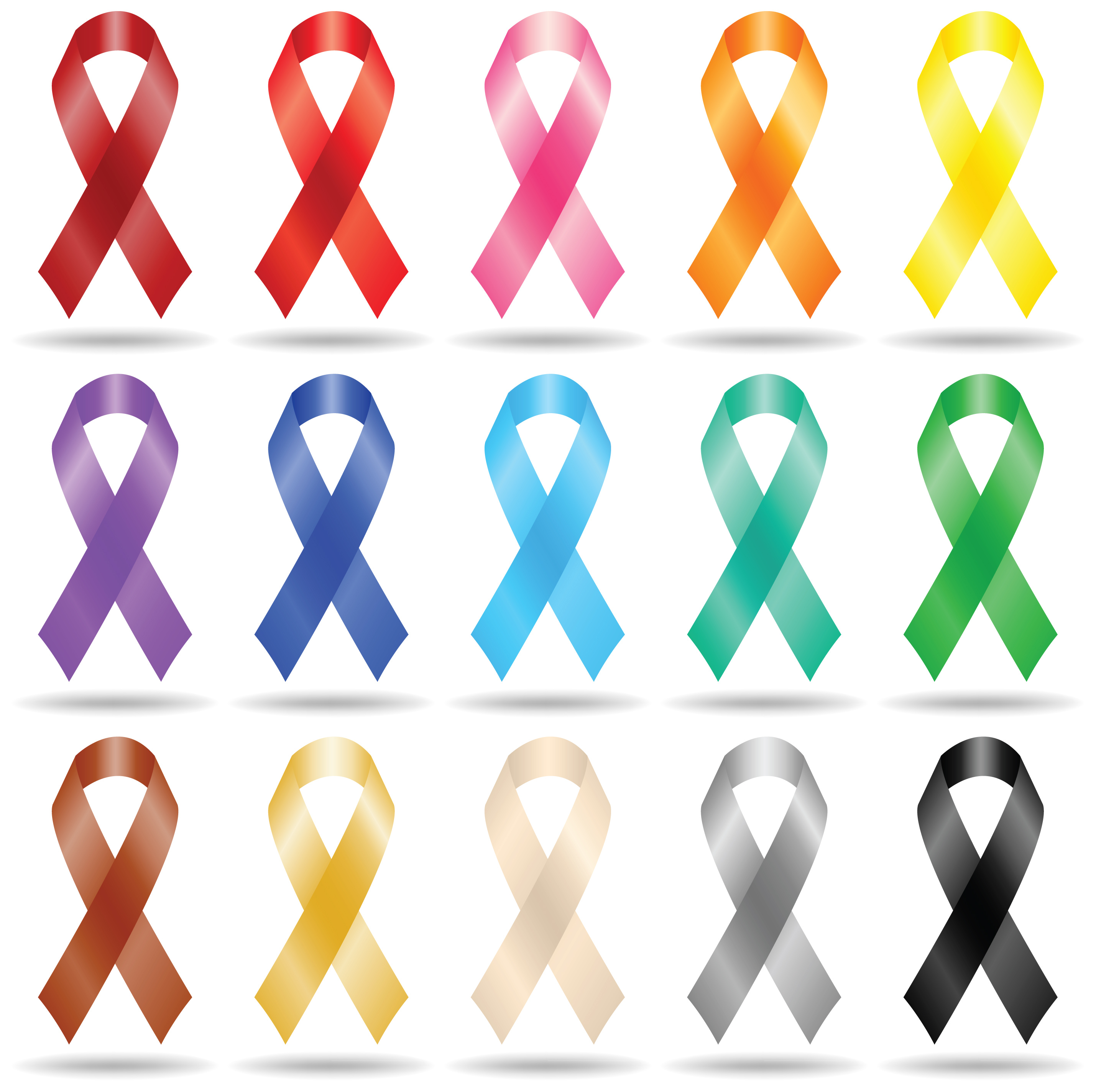 Cancer Ribbons Which Color For Which Cancer ClipArt Best ClipArt Best