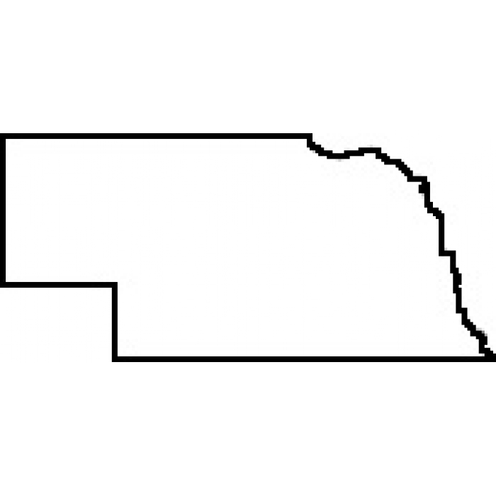 Teacher State of Nebraska Outline Map Rubber Stamp