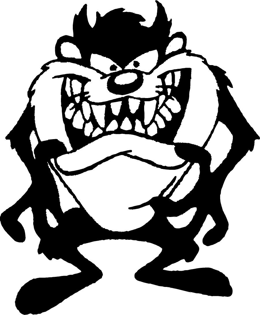 Baby Looney Tunes Taz Coloring Pages
